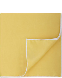 T.M.Lewin Yellow Silk Pocket Square