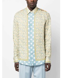 Versace Allover Linen Shirt