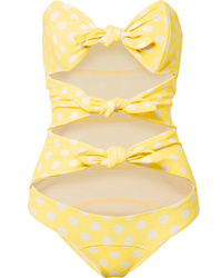 Yellow Polka Dot Swimsuit