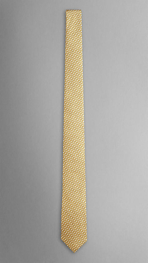 yellow burberry tie