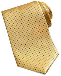 Brioni Micro Dot Neat Silk Tie Yellow