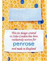 Penrose London Hendon C Floral Polka Dot Silk Tie