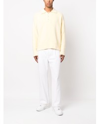 Bonsai Long Sleeve Cotton Blend Polo Shirt