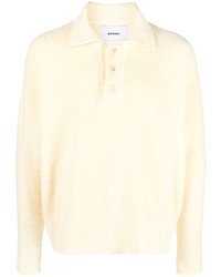 Bonsai Long Sleeve Cotton Blend Polo Shirt