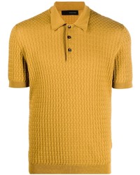 Tagliatore Denzel Textured Knit Polo Shirt