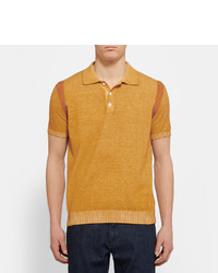 Tod's Painted Knitted Cotton Polo Shirt