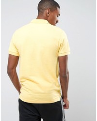 Pull&Bear Short Sleeve Polo In Yellow