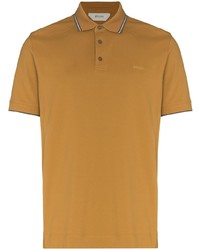 Z Zegna Stripe Trim Short Sleeve Polo Shirt