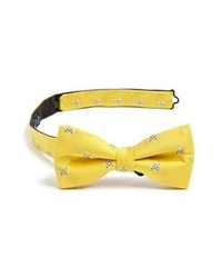 Yellow Print Bow-tie