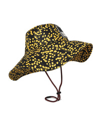 Ganni Appliqud Floral Print Shell Bucket Hat