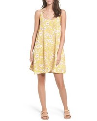 Yellow Print Cami Dress