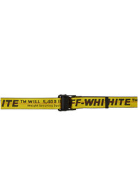 Off-White Yellow Classic Industrial Belt