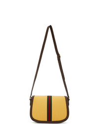 Gucci Yellow And Brown Ophidia Bag