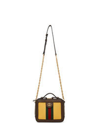 Gucci Yellow And Brown Ophidia Bag