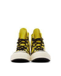 Converse Yellow Leather Chuck 70 High Sneakers
