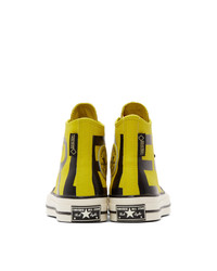 Converse Yellow Leather Chuck 70 High Sneakers