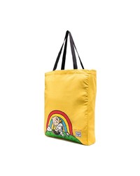 Herschel Supply Co. Yellow Snoopy Print Cotton Tote Bag