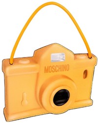 Moschino Camera Printed Leather Pouch