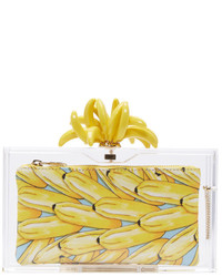 Charlotte Olympia Transparent Bananas For Pandora Clutch