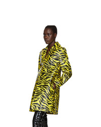 Kwaidan Editions Yellow And Black Tiger Car Coat