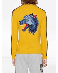 Gucci Blind For Love And Wolf Wool Sweater