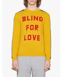Gucci Blind For Love And Wolf Wool Sweater