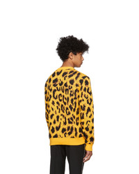 Versace Yellow Jacquard Pop Sweater