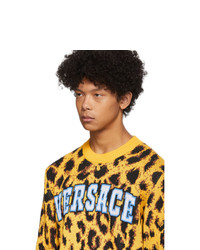 Versace Yellow Jacquard Pop Sweater