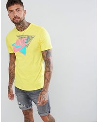 Nike 90s Printed T Shirt In Yellow Aq4190 740