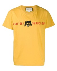 Gucci Cemetery Symbolism Print T Shirt