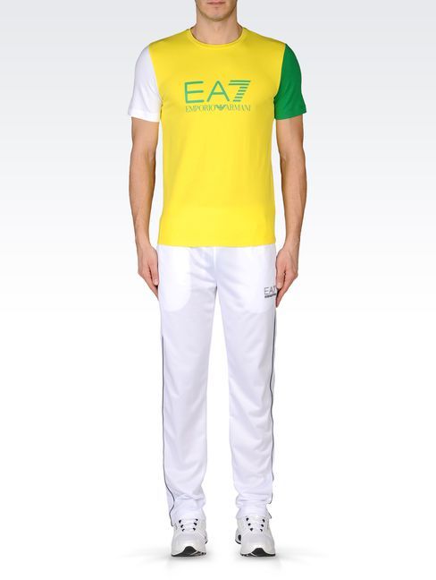 T-shirt Emporio Armani Yellow size XL International in Cotton - 32969331