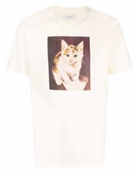 Sandro Paris Farm Kitten Print T Shirt