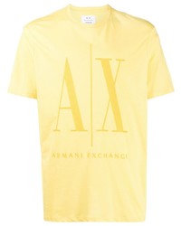 Armani Exchange Flocked Logo T Shirt