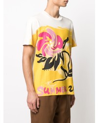 Marni Floral Painting Cotton T Shirt