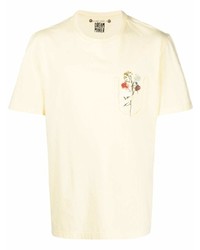 Golden Goose Floral Print Cotton T Shirt