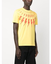 Neil Barrett Graphic Print Cotton T Shirt