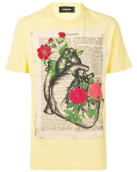 DSQUARED2 Heart Print T Shirt