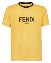 Fendi Logo Detail Short Sleeve T Shirt