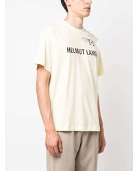Helmut Lang Logo Print Cotton T Shirt