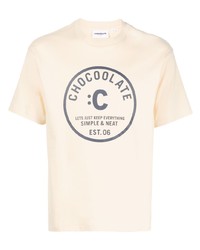 Chocoolate Logo Print Cotton T Shirt