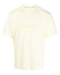 Sunnei Logo Print Detail T Shirt
