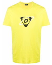Diesel Logo Print Short Sleeved T Shirt