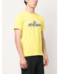 Stone Island Logo Print T Shirt