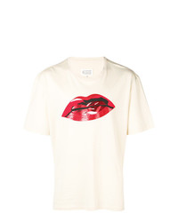 Maison Margiela Metallic Lip Print T Shirt