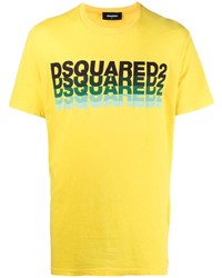 DSQUARED2 Multiple Logo Print T Shirt