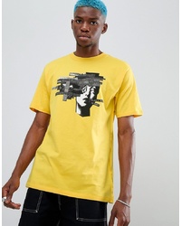 Volcom Noa Noise Head Print T Shirt In Yellow