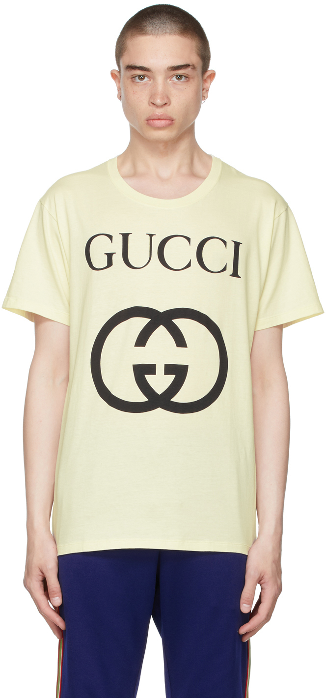 Gucci Off White Oversize Interlocking G T Shirt 480 SSENSE Lookastic