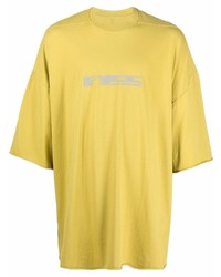 Rick Owens DRKSHDW Oversized Logo Print T Shirt