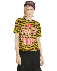 House of Holland Printed Cotton T Shirt