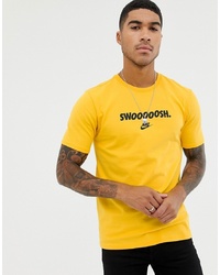 Nike Retro Logo T Shirt In Yellow Aa6582 728